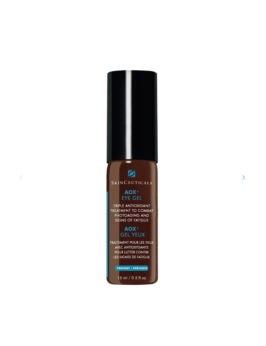 SkinCeuticals AOX+ Eye Gel (15ml) — available at KOZA Skin Clinic, Port Coquitlam.