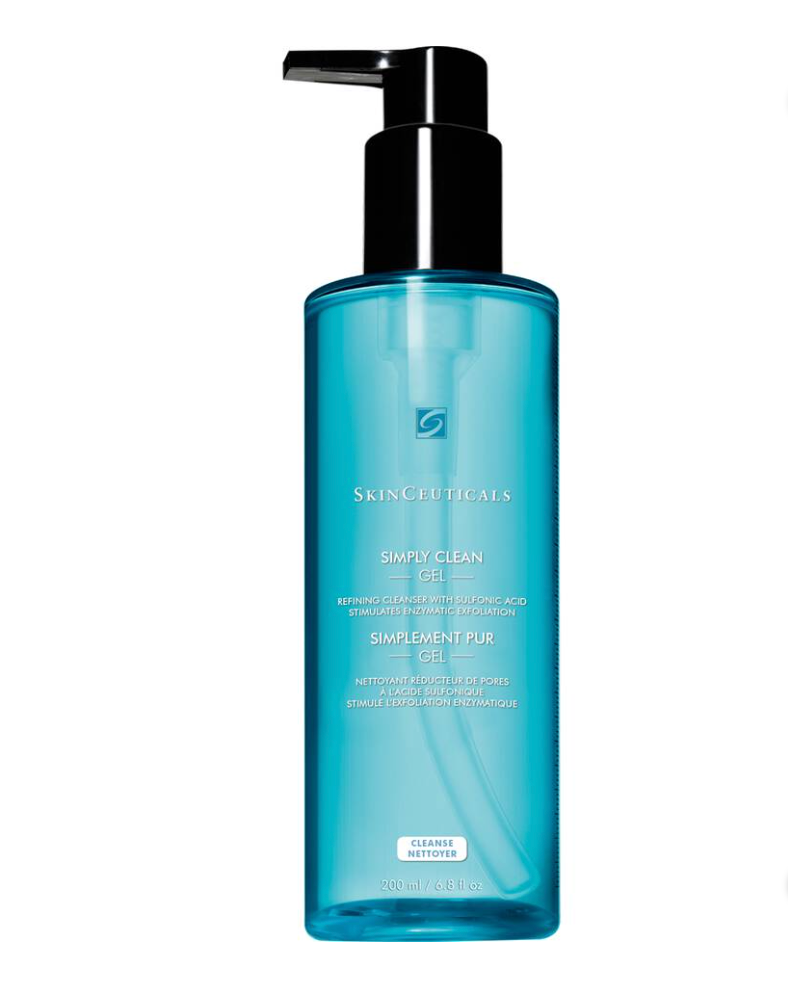 SkinCeuticals Simply Clean Gel cleanser (200ml) — available at KOZA Skin Clinic, Port Coquitlam.