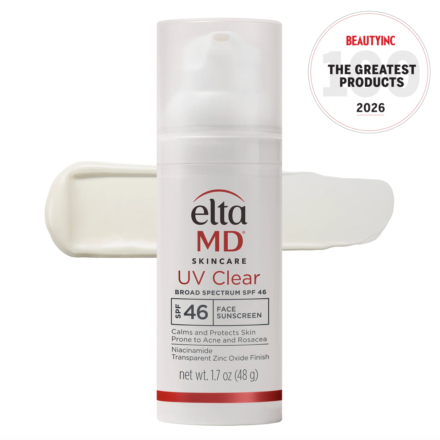 EltaMD UV Clear SPF 46 face sunscreen (48g) — sold at KOZA Skin Clinic, Port Coquitlam.
