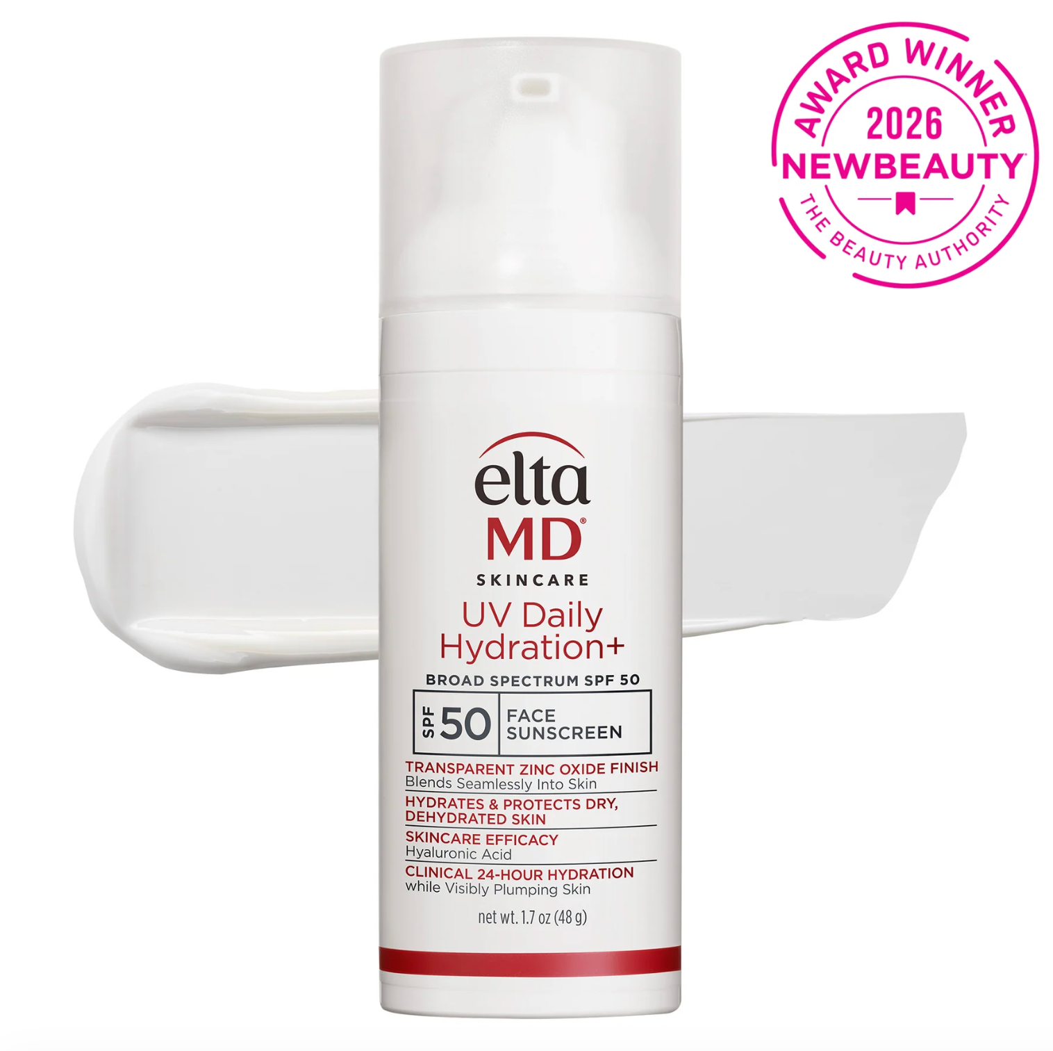 EltaMD UV Daily Hydration+ SPF 50 face sunscreen — sold at KOZA Skin Clinic, Port Coquitlam.