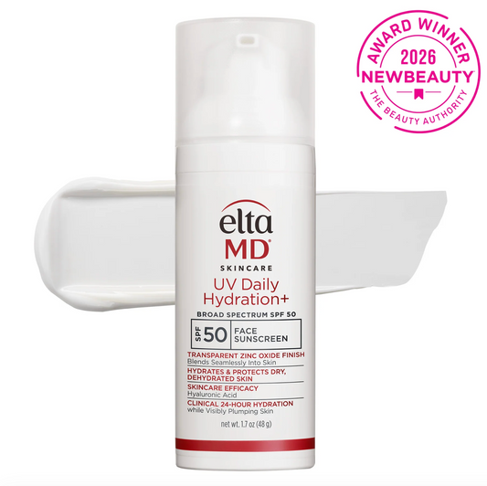 EltaMD UV Daily Hydration+ SPF 50 face sunscreen — sold at KOZA Skin Clinic, Port Coquitlam.