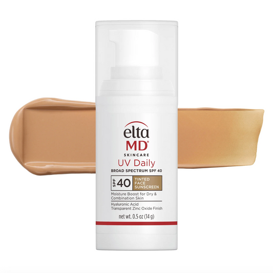EltaMD UV Daily SPF 40 tinted face sunscreen — available at KOZA Skin Clinic, Port Coquitlam.