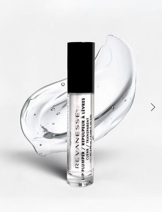 Revanesse Lip Plumper in Clear with gel swatch — available at KOZA Skin Clinic, Port Coquitlam.